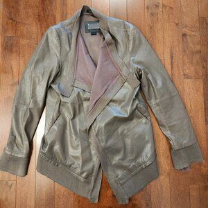 Mackage women's drape leather motorcycle jacket in size medium